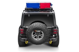 Jeep Wrangler Roof Rack - Rugged Ridge - With Basket, Low-Profile Design, Steel Construction - Black - `18-`22